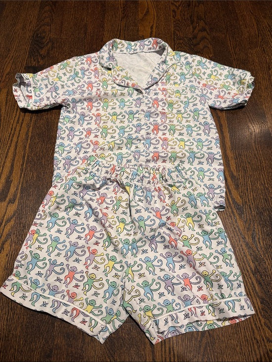 Other - Kids Multicolor rainbow Monkey Print Pajama Set